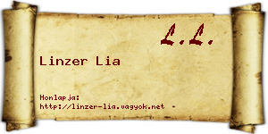 Linzer Lia névjegykártya